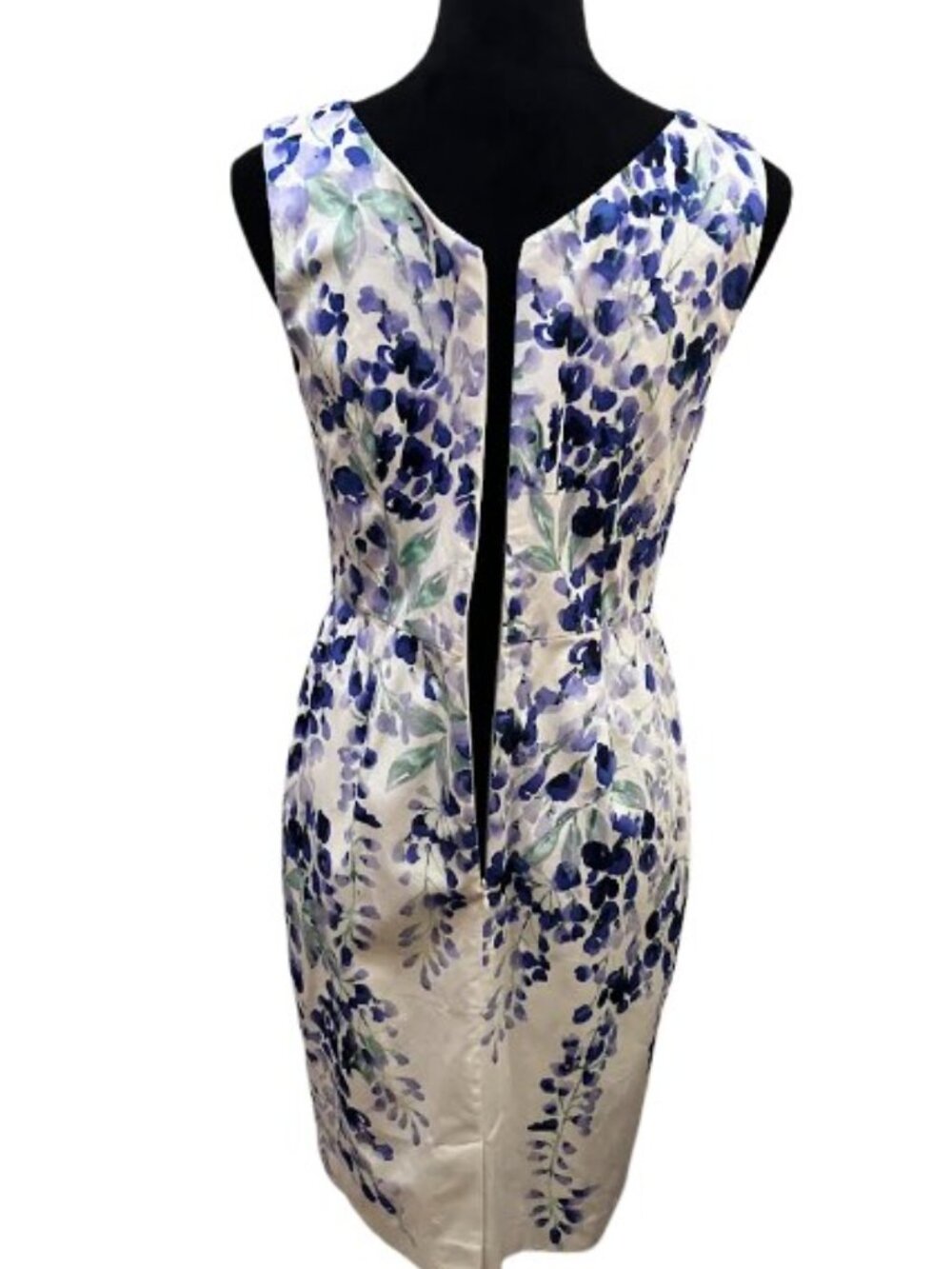 RSVP by Talbots Classic Watercolor Wisteria Sheath Dress Size 4P Like New - Picture 7 of 13
